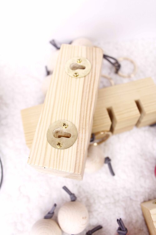 (image pour) Porte Clés Mural 3 Personnes Personnalisé